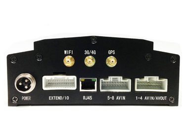 4CH / 8CH मोबाइल वाहन DVR, वायरलेस एसडी कार्ड 3G H.264 DVR PTZ नियंत्रण
