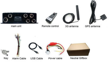 H.264 4Ch SD GPS वाहन 4G मोबाइल DVR मोबाइल डिजिटल वीडियो रिकॉर्डर