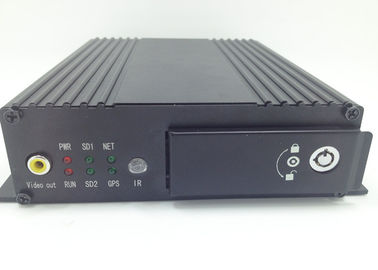 वाईफ़ाई वैकल्पिक जीपीएस ट्रैक के साथ एसडी कार्ड AHD 4CH मोबाइल डीवीआर 3 जी किट 1080 पी