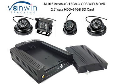 4CH HDD GPS बेसिक ब्लैक बॉक्स कार डिजिटल वीडियो रिकॉर्डर, वाहन मोबाइल DVR एसडी कार्ड