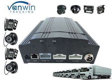 3G 4G 4ch / 8ch full HD 1080p AHD MDVR और कैमरा / ऑडियो सिस्टम पुलिस कार समाधान