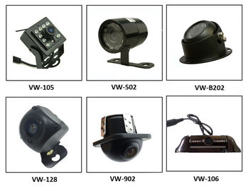टैक्सी वाहन हिडन कैमरा डीवीआर सिस्टम, 6 आईआर रोशनी के साथ फ्रंटव्यू या रियरव्यू कैम
