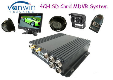 ब्लैक बॉक्स HD 4CH SD कार्ड मोबाइल DVR समर्थन 256GB, दोहरी एसडी कार्ड स्लॉट