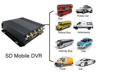फ्लीट मैनेजमेंट के लिए एचडी कार ब्लैक बॉक्स डीवीआर, 4 चैनल एसडी वाहन डीवीआर रिकॉर्डर