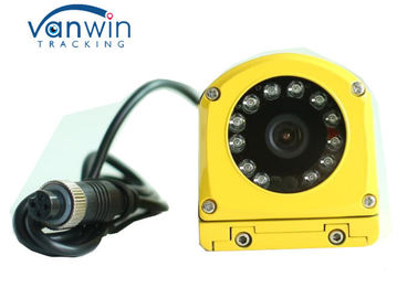 पीले धातु पनरोक सीसीटीवी निगरानी कैमरा सीसीडी बस / ट्रक के लिए 700TVL साइड व्यू