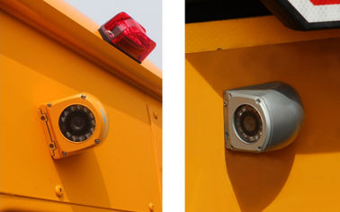 पीले धातु पनरोक सीसीटीवी निगरानी कैमरा सीसीडी बस / ट्रक के लिए 700TVL साइड व्यू