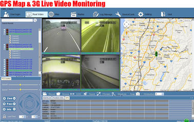 व्यावसायिक जीएसएम अलार्म के साथ वाहन के लिए 4CH 4 जी जीपीएस रियल टाइम वीडियो कार एमडीवीआर