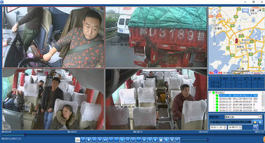 ट्रक टैक्सी बस जीपीएस ट्रैकिंग 3 जी रियलटाइम वीडियो के लिए 1080 पी 4 चैनल मोबाइल डीवीआर
