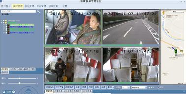 H.264 CCTV AHD 720P बस बेड़े HD मोबाइल DVR वाहन पीसी जीपीएस कैमरा के साथ