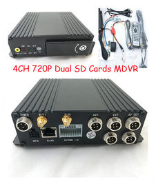 वाहनों के लिए 4 चैनल जीपीएस दोहरी एसडी कार्ड 3 जी सिम कार्ड कार मोबाइल डीवीआर