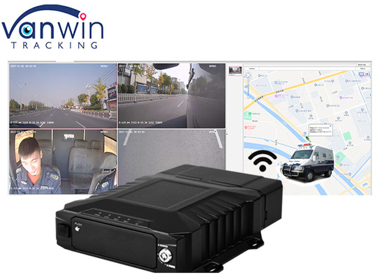 1080P4CH 3G 4G वाईफाई H.265 बख्तरबंद ट्रक बेड़े ट्रैकिंग 4 चैनल मोबाइल डीवीआर