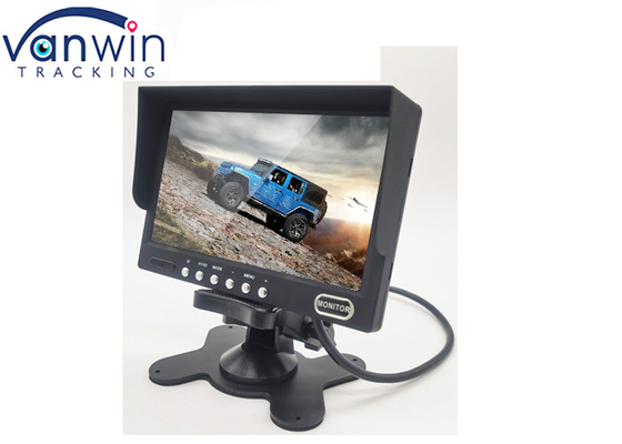 एमडीवीआर कैमरा के लिए डैश बैकअप मॉनिटर डिजिटल टीएफटी एलसीडी 2 वीडियो इनपुट पर 7 इंच वाहन