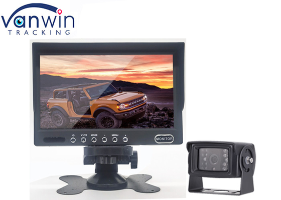 एमडीवीआर कैमरा के लिए डैश बैकअप मॉनिटर डिजिटल टीएफटी एलसीडी 2 वीडियो इनपुट पर 7 इंच वाहन