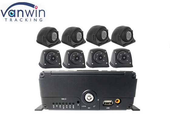 8CH HDD SSD SD कार्डवाहन DVR GPS 4G वाईफ़ाई अलार्म के साथ