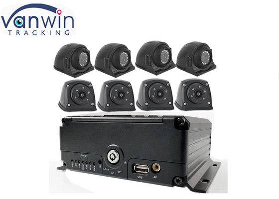 8CH HDD SSD SD कार्डवाहन DVR GPS 4G वाईफ़ाई अलार्म के साथ
