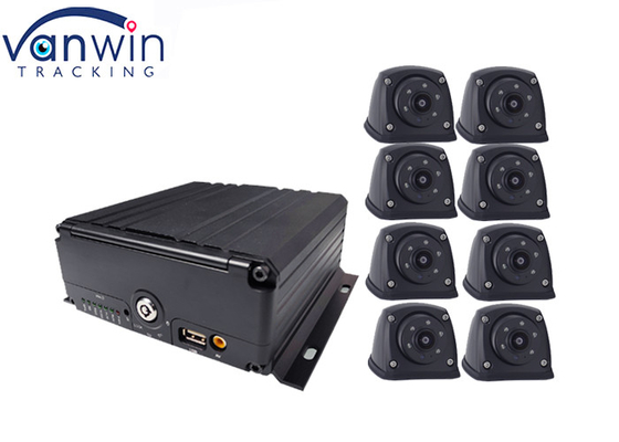 8CH HDD SSD SD कार्डवाहन DVR GPS 4G वाईफ़ाई अलार्म के साथ