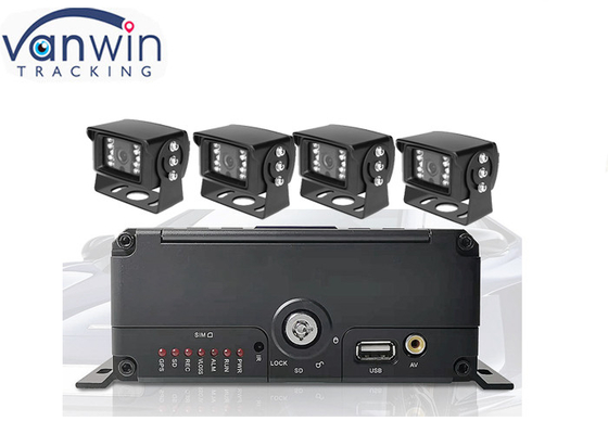 4 चैनल एचडीडी मोबाइल डीवीआर लाइव वीडियो स्ट्रीमिंग वाहन निगरानी प्रणाली