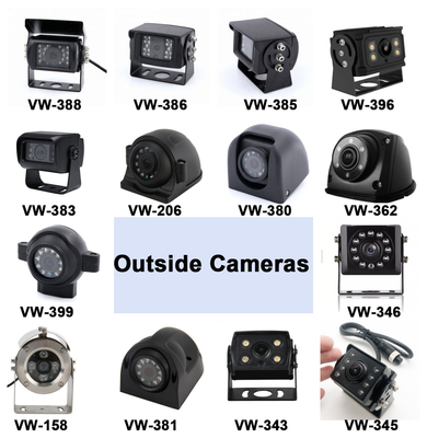 बीएसडी मोबाइल कैमरों के साथ 4CH एआई डीवीआर 10.1 इंच 12 वी/24 वी कार मॉनिटर डीवीआर एएचडी 1080 पी वाहन