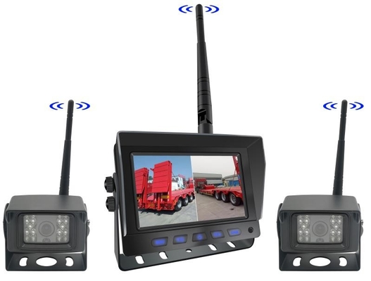 एएचडी डिजिटल वायरलेस कार रिवर्सिंग बैकअप कैमरा किट फोर्कलिफ्ट ट्रक वैन वायरलेस टीएफटी कार मॉनिटर सिस्टम