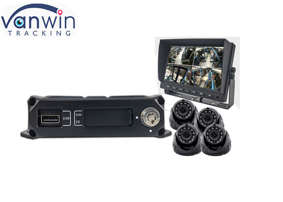ट्रक बस के लिए 720p AHD 1080P 4G GPS 4CH मोबाइल डीवीआर सिस्टम