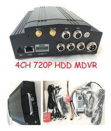 क्वाड स्क्रीन RS232 / 485 इंटरफेस के साथ 4G 1080P HDD मोबाइल DVR जीपीएस वाईफ़ाई 3 जी
