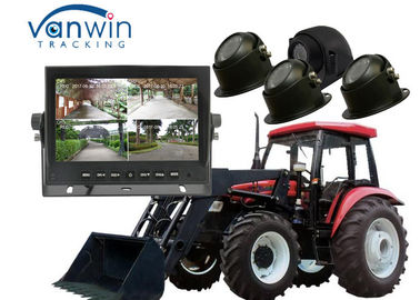 कृषि वाहन के लिए 4 कैमरों के साथ 7 इंच 4CH एचडी मॉनिटर डीवीआर वीडियो रिकॉर्डर 720 पी