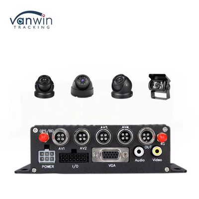 DC 12V 36V H.265 4CH HD 1080P कार मोबाइल DVR डैश कैम रिकॉर्डर वायरलेस ट्रांसफर के साथ