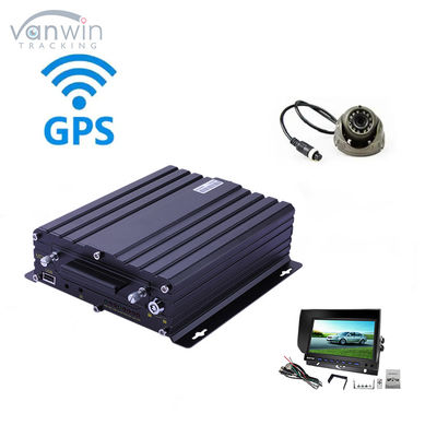 H.265 4CH HD वाहन मोबाइल DVR 1080P अलार्म इनपुट पल्स स्पीड इनपुट के साथ एआई कार रिकॉर्डर