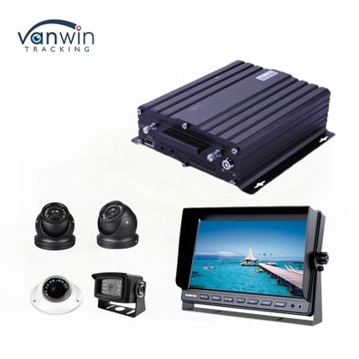 H.265 4CH HD वाहन मोबाइल DVR 1080P अलार्म इनपुट पल्स स्पीड इनपुट के साथ एआई कार रिकॉर्डर
