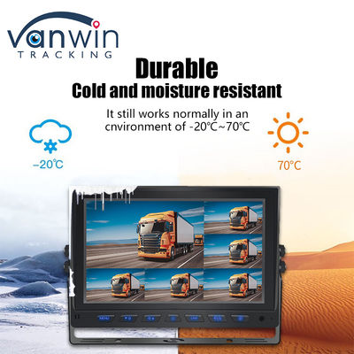 वाहन के लिए 9 इंच AHD 1080P MDVR मॉनिटर 8 चैनल फुल एचडी स्प्लिट डिस्प्ले मॉनिटर