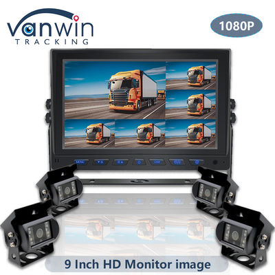 वाहन के लिए 9 इंच AHD 1080P MDVR मॉनिटर 8 चैनल फुल एचडी स्प्लिट डिस्प्ले मॉनिटर