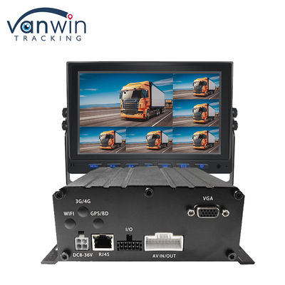 एच.265 8CH HDD 1080P मोबाइल डीवीआर सिस्टम 4 जी एमडीवीआर किट के साथ जीपीएस वाईफाई फ़ंक्शन फ्लीट प्रबंधन के लिए
