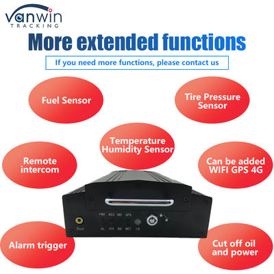 OEM 8CH HD 1080P HDD मोबाइल डीवीआर 4G जीपीएस वाईफ़ाई एमडीवीआर के साथ