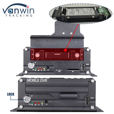 H.265 4CH 1080P HDD मोबाइल डीवीआर वाहन सीसीटीवी वीडियो रिकॉर्डर किट कैमरा सिस्टम एमडीवीआर