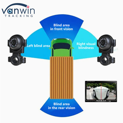 AHD 1080P IP69K साइड व्यू कैमरा के साथ नाइट विजन वाहन सीसीटीवी कैमरा बस ट्रक के लिए