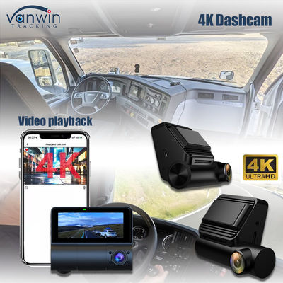 4G ड्यूल लेंस डैश कैम लाइव जीपीएस के साथ 4K फ्रंट एंड वीडियो रिकॉर्डर वाहन डैश कैम