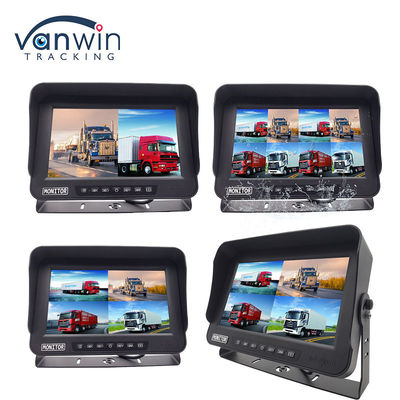 10.1 इंच AHD 1080P MDVR मॉनिटर 4 चैनल पूर्ण HD वाटरप्रूफ स्प्लिट डिस्प्ले मॉनिटर वाहन के लिए