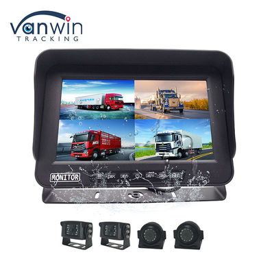 10.1 इंच AHD 1080P MDVR मॉनिटर 4 चैनल पूर्ण HD वाटरप्रूफ स्प्लिट डिस्प्ले मॉनिटर वाहन के लिए