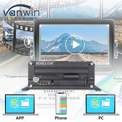 4CH 1080P HDD मोबाइल डीवीआर 4जी जीपीएस रीयल टाइम मॉनिटरिंग एंड ट्रैकिंग डेटा स्टोरेज डिवाइस