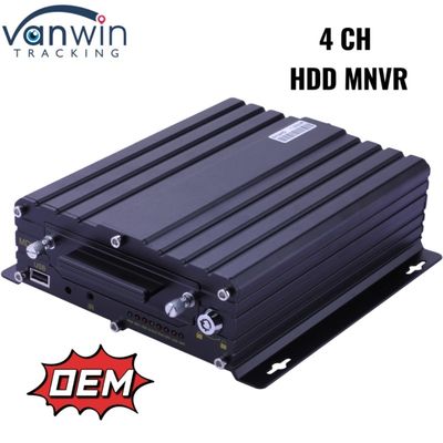 4CH हार्ड डिस्क मोबाइल NVR 1080P वाहन निगरानी प्रणाली
