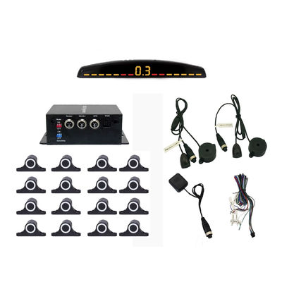 कार रिवर्सिंग एडऑटो पार्कट्रॉनिक एलईडी पार्किंग सेंसर 16 सेंसर के साथ रिवर्स बैकअप कार पार्किंग मॉनिटर डिटेक्टर सिस्टम बैकलाइट