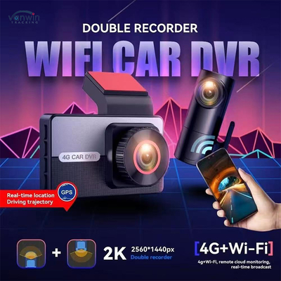 उन्नत 2K 4G सिम कार्ड डुअल लेंस GPS डैश कैमरा नाइट विजन WDR लूप रिकॉर्डिंग फंक्शन संगत स्मार्ट VW कारें Android IPS
