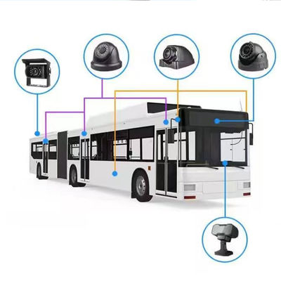 1080P 4CH मोबाइल डीवीआर 4G सिम वाईफाई जीपीएस वीडियो वाहन ट्रक सीसीटीवी कैमरा सिस्टम डीवीआर के साथ