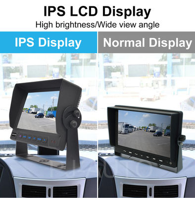 ट्रकों के लिए प्रोफेशनल 4CH 1080P MDVR 7" मॉनिटर के साथ  4G/GPS वाटरप्रूफ कैमरा और रिवर्स सहायता - ऑल-इन-वन फ्लीट मैनेजमेंट सॉल्यूशन