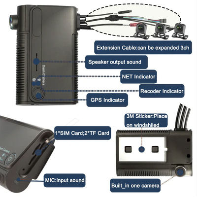 New Product - Full HD 1080P Driving Recorder 1-4 Channel Global Positioning System Tracking Vehicle Camera