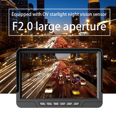 7 इंच बीएसडी सिस्टम कार वीडियो रिकॉर्डर रियर व्यू रिवर्स सिस्टम ट्रक डीवीआर डैश कैमरा ट्रकों के लिए फ्रंट और रियर पार्किंग डीवीआर