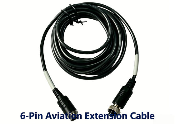 M12 6-Pin Aviation Extension Cable for Streamax IPC Cameras
