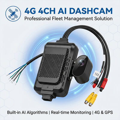 ADAS BSD के साथ भारी शुल्क ट्रक 4G डैश रिकॉर्डर - एसओएस पैनिक बटन के साथ जीपीएस टेलीमैटिक्स फ्लीट कैमरा