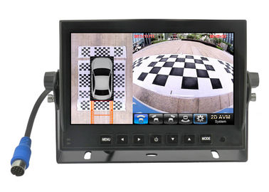 IPS HD कार Tft एलसीडी मॉनिटर 7 इंच 360 ° आसपास बर्ड व्यू कैमरा सिस्टम 12 ~ 24V