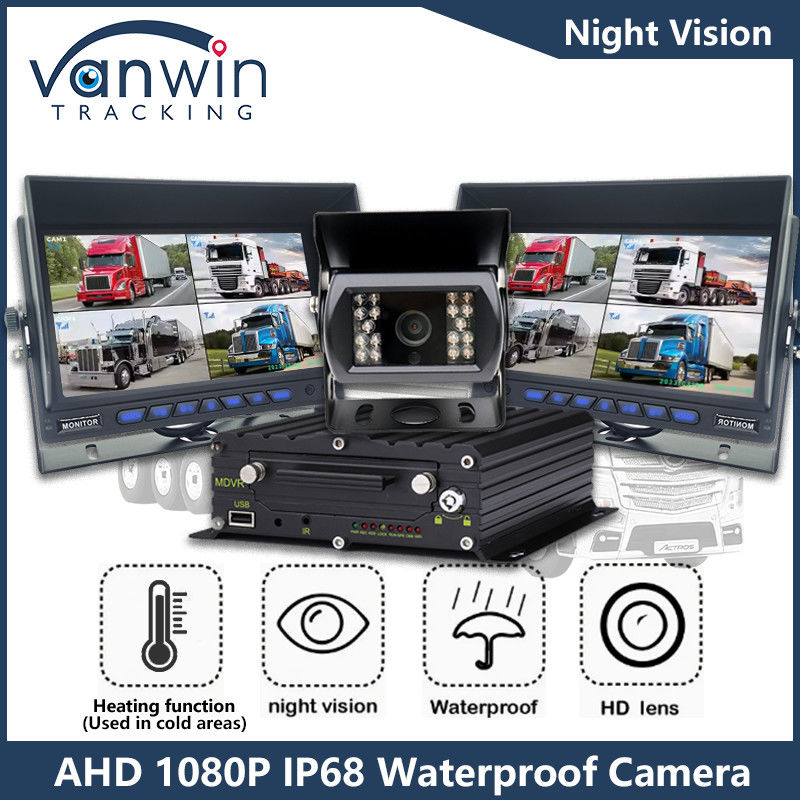 1080P AHD IP68 कार निगरानी कैमरा IR नाइट विजन वाहन कैमरा बस ट्रक के लिए